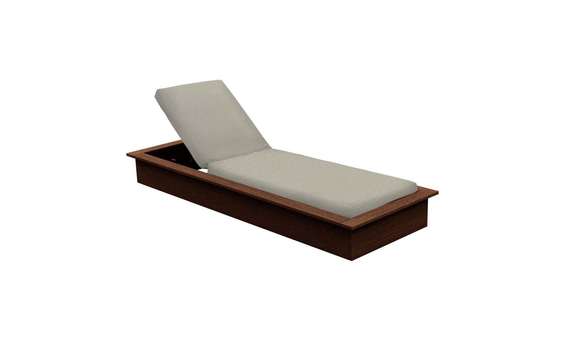 Ledge Lounger Echo Chaise — Harvest Base-4630 Cadet Grey Fabric