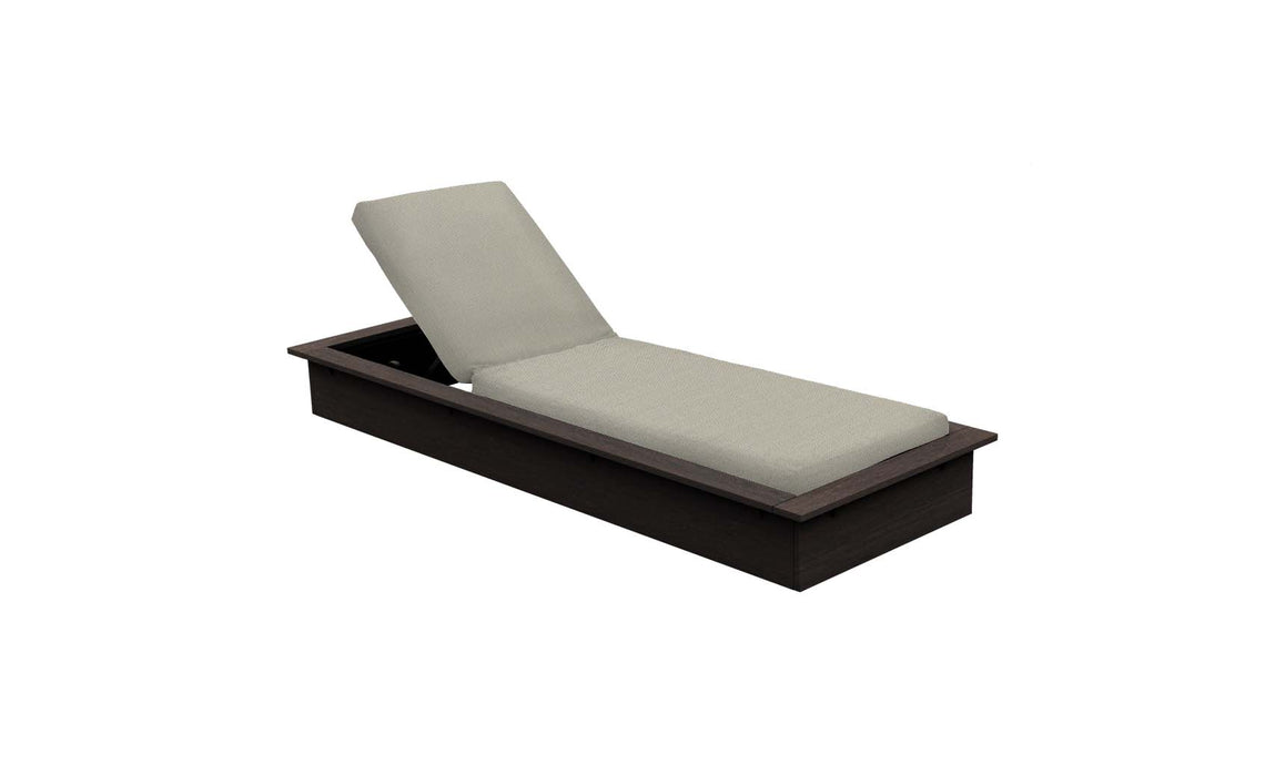 Ledge Lounger Echo Chaise — Flint Base-4630 Cadet Grey Fabric