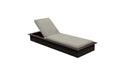Ledge Lounger Echo Chaise — Flint Base-4630 Cadet Grey Fabric