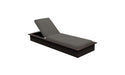 Ledge Lounger Echo Chaise — Flint Base-4644 Charcoal Grey Fabric
