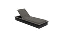 Ledge Lounger Echo Chaise — Fog Base-4644 Charcoal Grey Fabric
