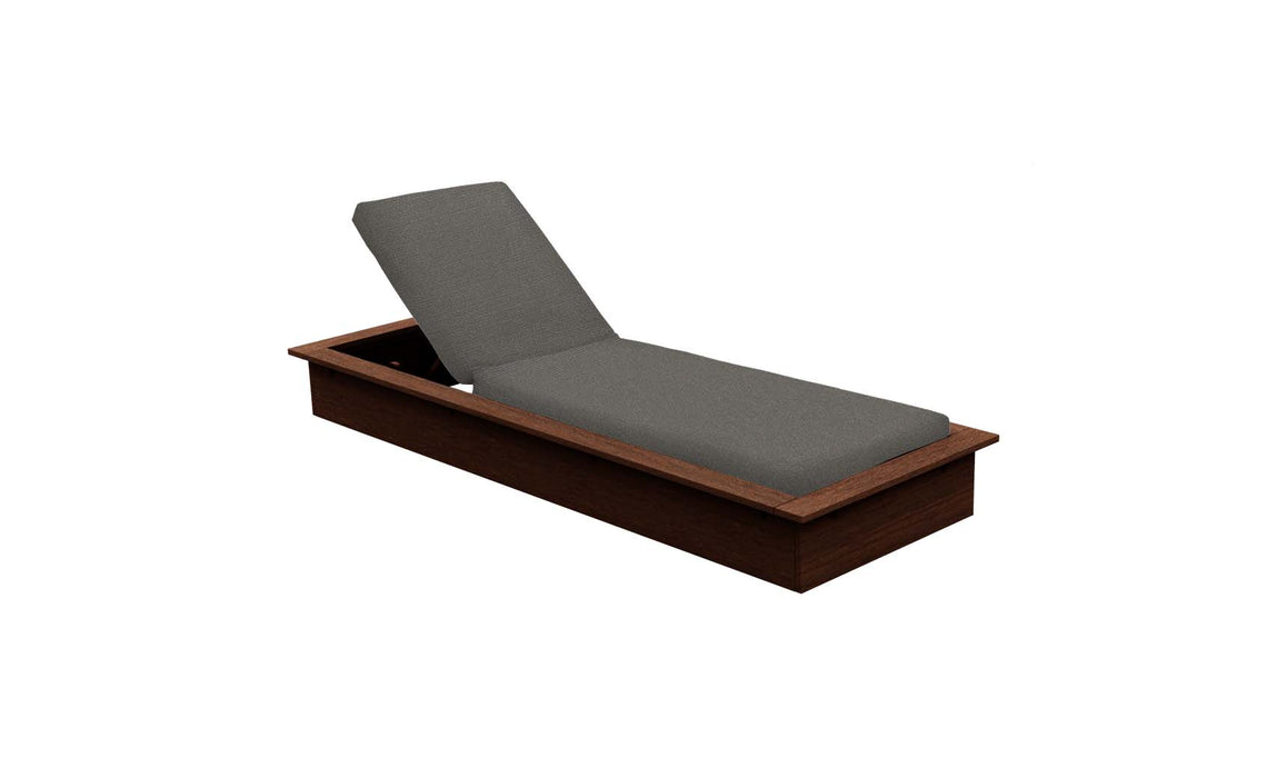 Ledge Lounger Echo Chaise — Harvest Base-4644 Charcoal Grey Fabric