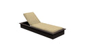 Ledge Lounger Echo Chaise — Flint Base-4633 Linen Fabric