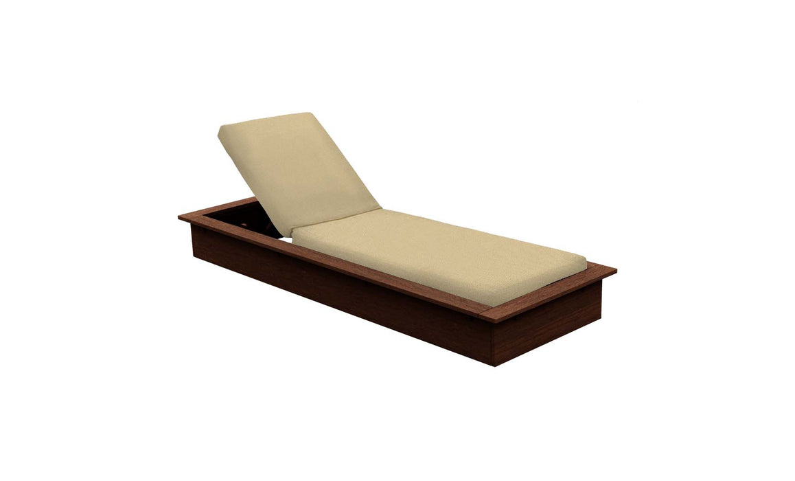 Ledge Lounger Echo Chaise — Harvest Base-4633 Linen Fabric
