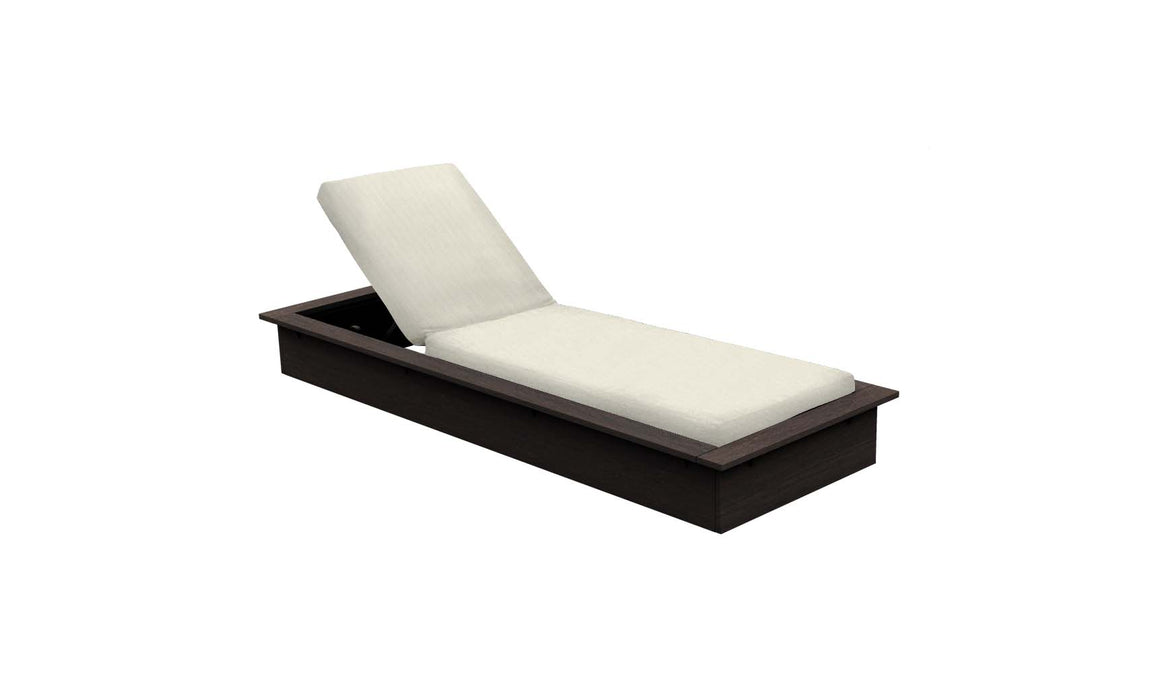 Ledge Lounger Echo Chaise — Flint Base-4642 Oyster Fabric