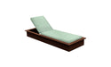 Ledge Lounger Echo Chaise — Harvest Base-4664 Sea Fabric