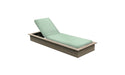 Ledge Lounger Echo Chaise — Wheat Base-4664 Sea Fabric