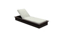 Ledge Lounger Echo Chaise — Flint Base-4651 Silver Fabric