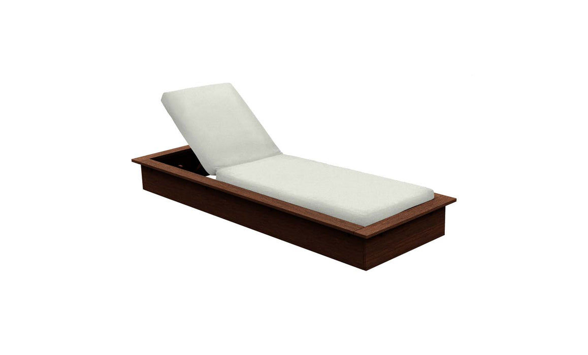 Ledge Lounger Echo Chaise — Harvest Base-4651 Silver Fabric
