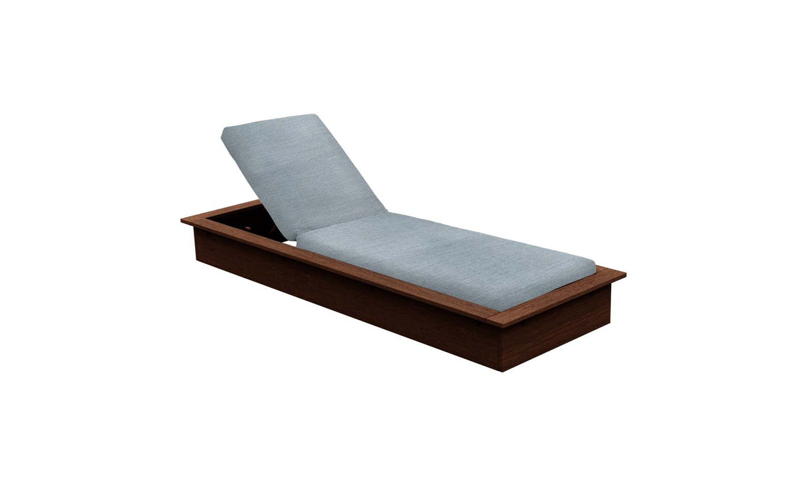 Ledge Lounger Echo Chaise — Harvest Base-4636 Storm Fabric