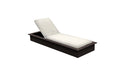 Ledge Lounger Echo Chaise — Flint Base-4634 White Fabric