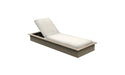 Ledge Lounger Echo Chaise — Wheat Base-4634 White Fabric
