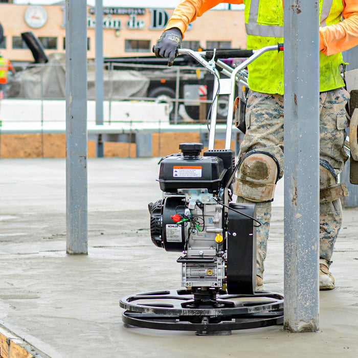 Tomahawk Power 24" Concrete Power Trowel Edger 6HP Kohler Float Pan Blade Screed Finishing Tool - Alternate View