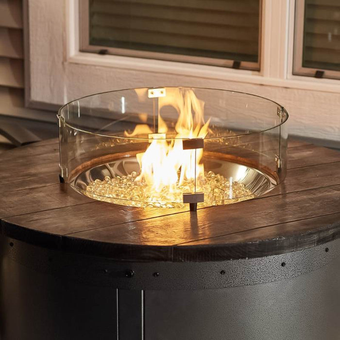 The Outdoor Greatroom Edison Round Gas Fire Pit Table | ED-20