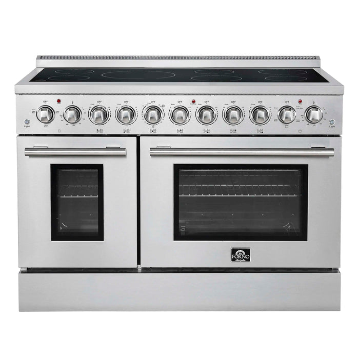Forno Paolo 48-Inch Freestanding Electric Range with 6.7 Cu. Ft. True Convection Oven in Stainless Steel (FFSEL6011-48)