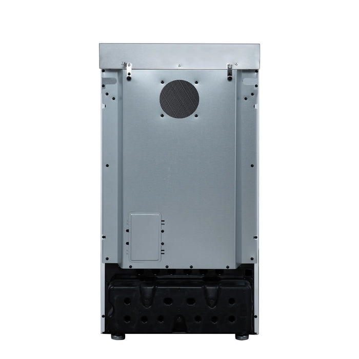 Forno Pallerano 20-Inch Freestanding Electric Range in White with Antique Brass Trim (FFSEL6052-20WHT)