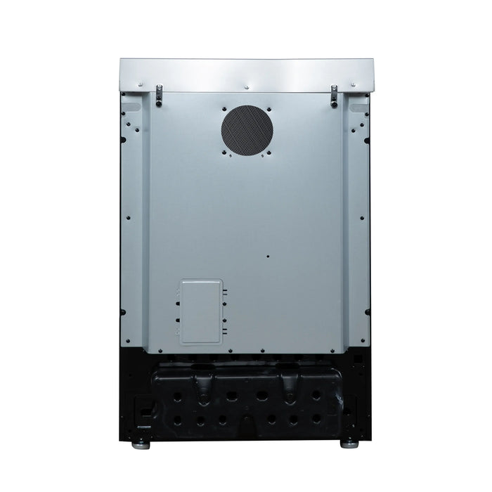 Forno Loiano 24-Inch Freestanding Electric Range in Black with Antique Brass Trim (FFSEL6069-24BLK)