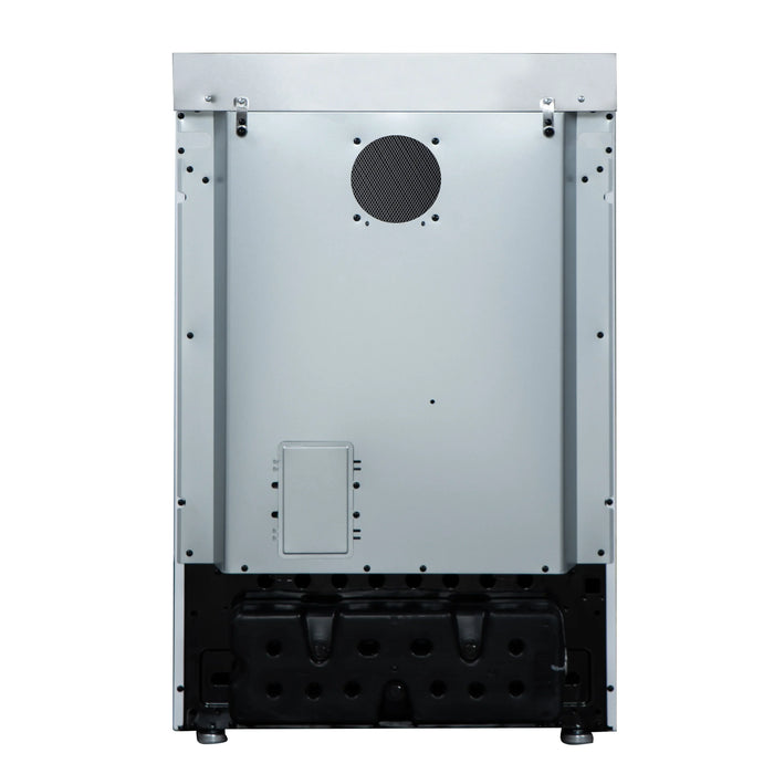 Forno Loiano 24-Inch Freestanding Electric Range in White with Antique Brass Trim (FFSEL6069-24WHT)