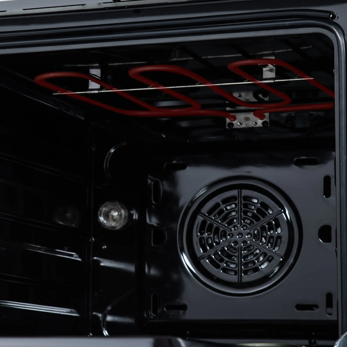 Forno Loiano 24-Inch Freestanding Electric Range in White with Antique Brass Trim (FFSEL6069-24WHT)