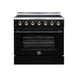 Forno Galiano 36-inch electric range in black front view