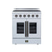 Forno Galiano 30-inch electric range in white front view