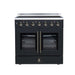 Forno Galiano 36-inch electric range in black front view