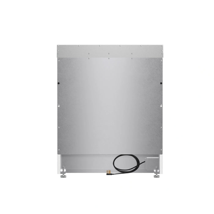 Forno Paolo 30-Inch Freestanding Electric Range in White with Antique Brass Handle (FFSEL6011-30WHT)