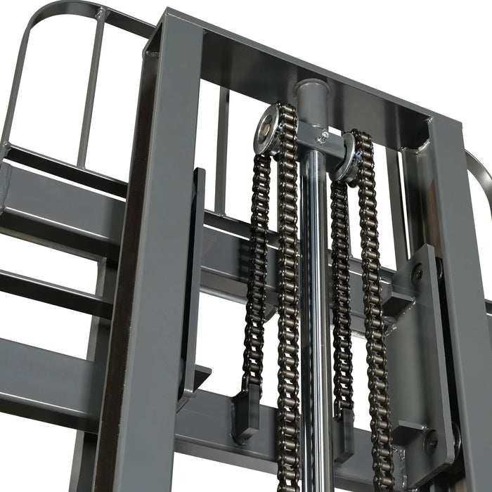 2640lbs Electric Straddle Stacker,  98" Lift,  Adjustable Legs & Forks — view 13