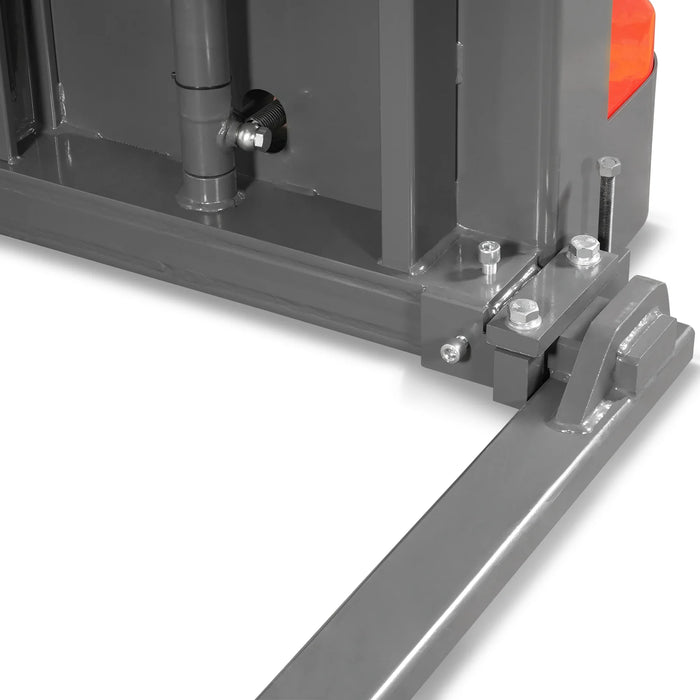 2640lbs Electric Straddle Stacker,  118" Lift,  Adjustable Legs & Fork — view 18