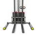 2640lbs Lithium-ion Electric Straddle Stacker,  138" Lift,  Adjustable Legs & Forks,  F26-138S