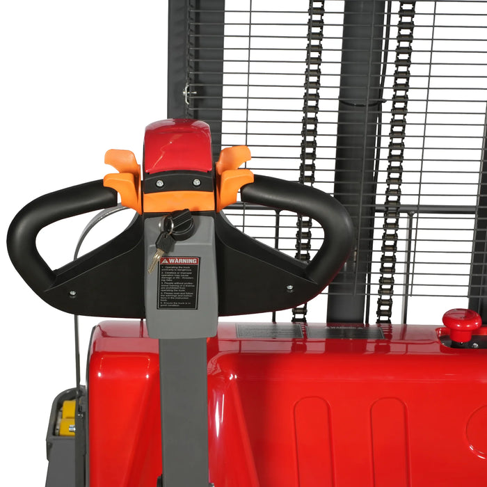 2640lbs Electric Straddle Stacker, 138" Lift,  Adjustable Legs & Forks — view 15