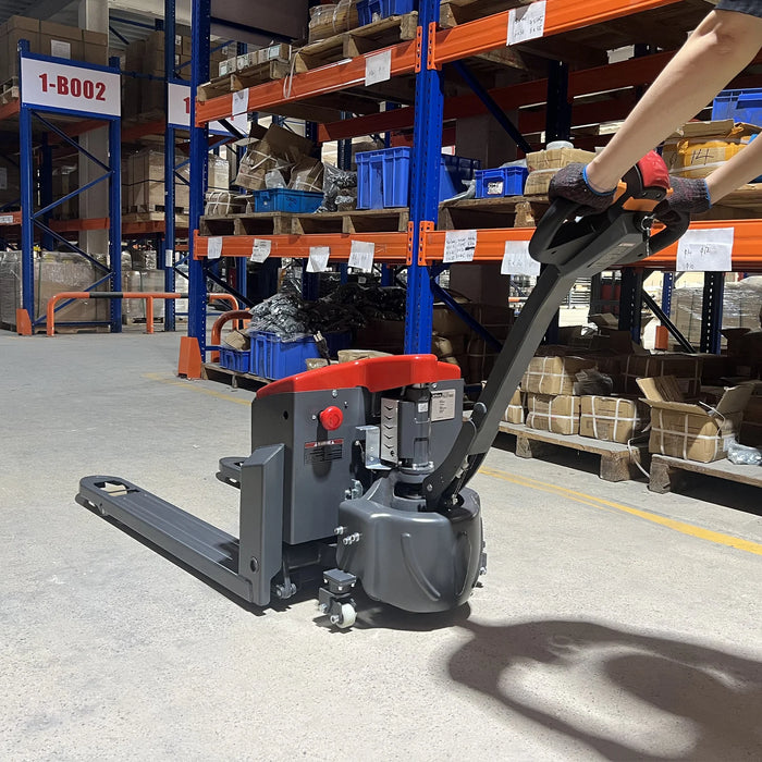 3300lbs Lithium-ion Electric Pallet Jack,  45"x27" Fork,  24V 40Ah Battery,  Walkie Type Truck,  EPT33