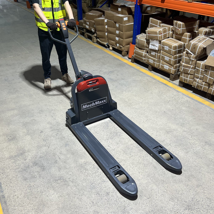 4400lbs Lithium-ion Electric Pallet Jack,  45"x27" Fork,  48V 30Ah Removable Battery,  Walkie Type Truck,  LPT44