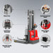 2640lbs Lithium-ion Electric Straddle Stacker,  118" Lift,  Adjustable Legs & Forks,  F26-118S