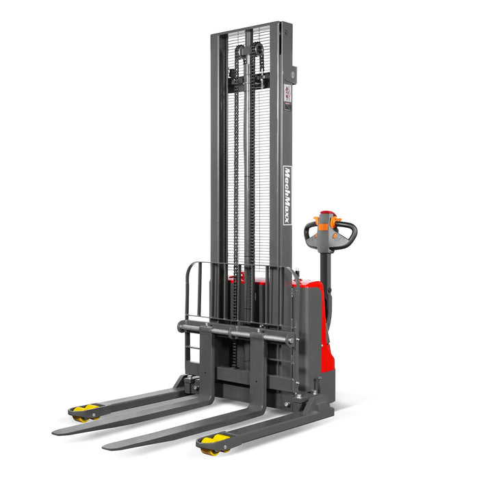 2640lbs Electric Straddle Stacker, 138" Lift,  Adjustable Legs & Forks — view 26