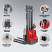 2640lbs Lithium-ion Electric Straddle Stacker,  138" Lift,  Adjustable Legs & Forks,  F26-138S