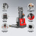 2640lbs Lithium-ion Electric Straddle Stacker,  98" Lift,  Adjustable Legs & Forks,  F26-98S