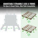 2640lbs Electric Straddle Stacker,  98" Lift,  Adjustable Legs & Forks — view 9