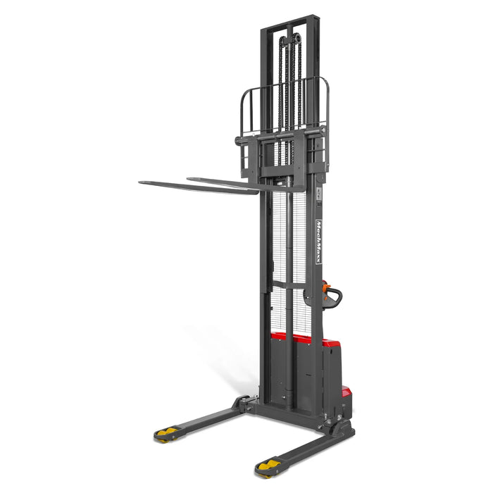 3300lbs Electric Straddle Stacker,  138" Lift,  Adjustable Legs & Fork — view 29