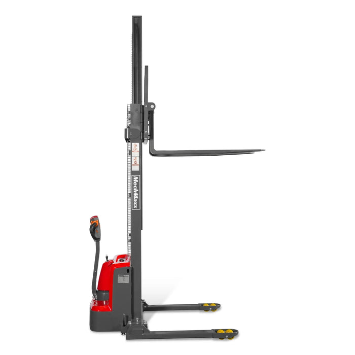 3300lbs Electric Straddle Stacker,  138" Lift,  Adjustable Legs & Forks,  F33-138SLA