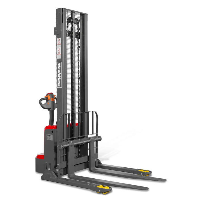 3300lbs Electric Straddle Stacker,  138" Lift,  Adjustable Legs & Fork — view 27