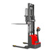 3300lbs Electric Straddle Stacker,  98" Lift,  Adjustable Legs & Forks