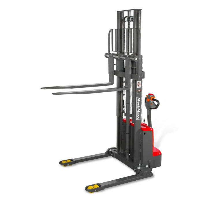 3300lbs Electric Straddle Stacker,  98" Lift,  Adjustable Legs & Forks — view 29