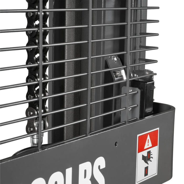 3300lbs Electric Straddle Stacker,  118" Lift,  Adjustable Legs & Fork — view 19