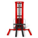 3300lbs Semi-Electric Straddle Stacker,  118" Lift,  Adjustable Legs & Forks,  S33-118S