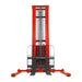 3300lbs Semi-Electric Straddle Stacker,  138" Lift,  Adjustable Legs & Forks,  S33-138S