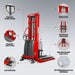3300lbs Semi-Electric Straddle Stacker,  118" Lift,  Adjustable Legs & Forks,  S33-118S