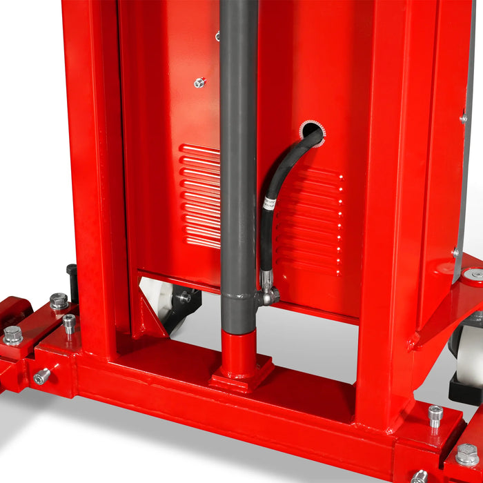3300lbs Semi-Electric Straddle Stacker,  138" Lift,  Adjustable Legs & Forks,  S33-138S