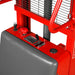 3300lbs Semi-Electric Straddle Stacker,  138" Lift,  Adjustable Legs & Forks,  S33-138S