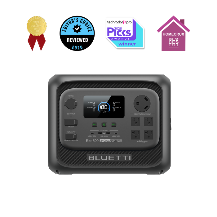 BLUETTI Elite 300 Portable Power Station – 3,014Wh LiFePO4, 2,400W – image 1
